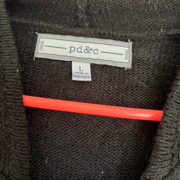 Men's Black and Gray Hoodie Pullover Sweater size Large - Picture 7 of 13